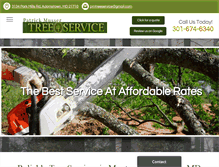 Tablet Screenshot of pmtreeservices.com